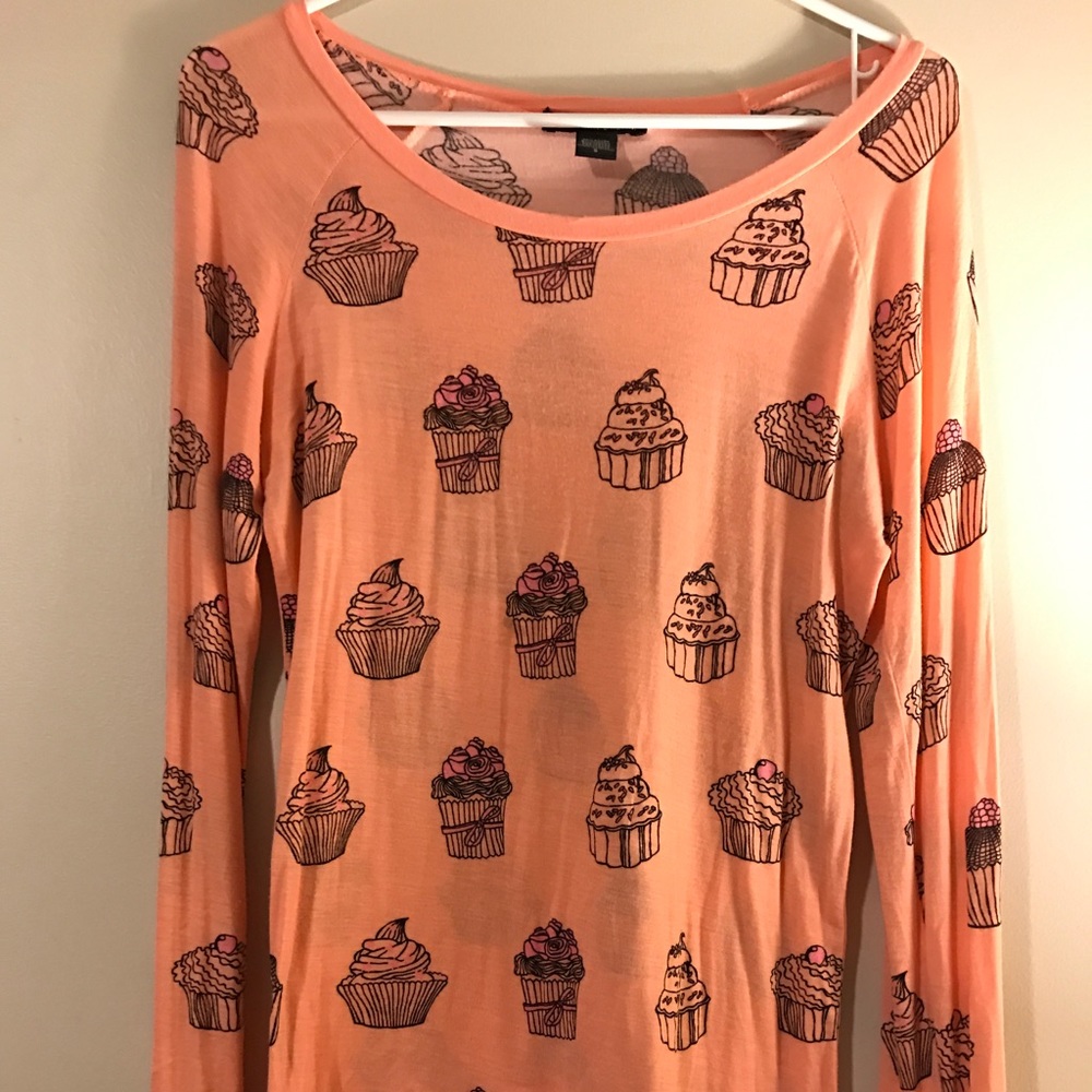 Pink Cupcake Longsleeve Tee